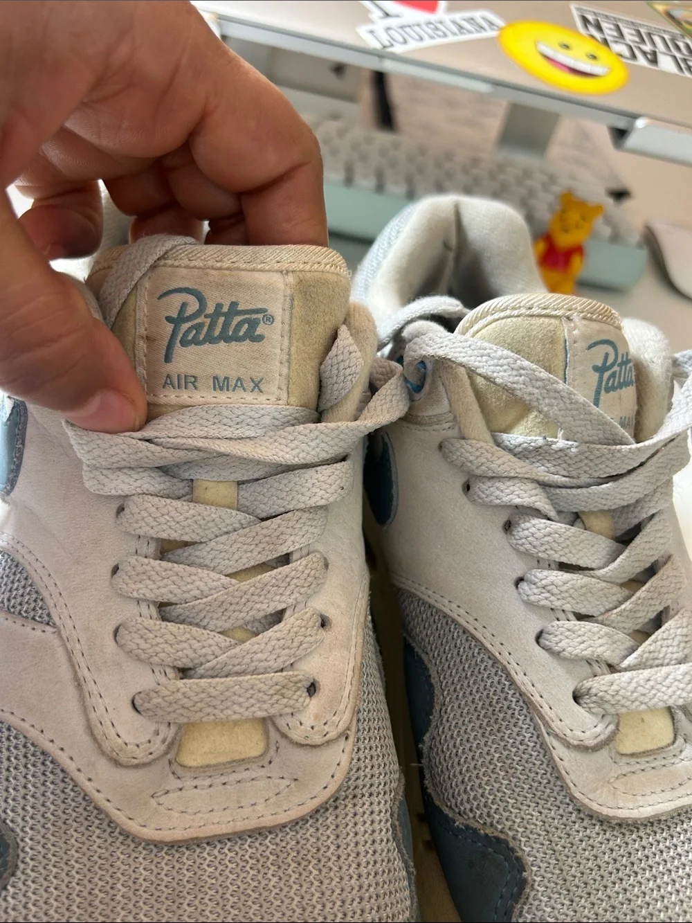 NikeAir Max 1 X Patta in Light Gray and Slate Blue men size 6.5